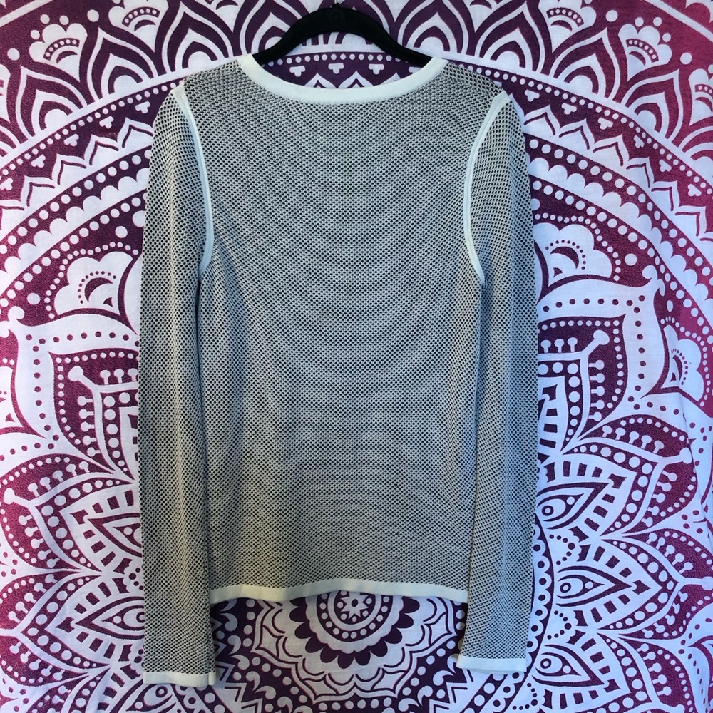 Rag & Bone Textured Mesh Net Long Sleeve Tee Shir… - image 6